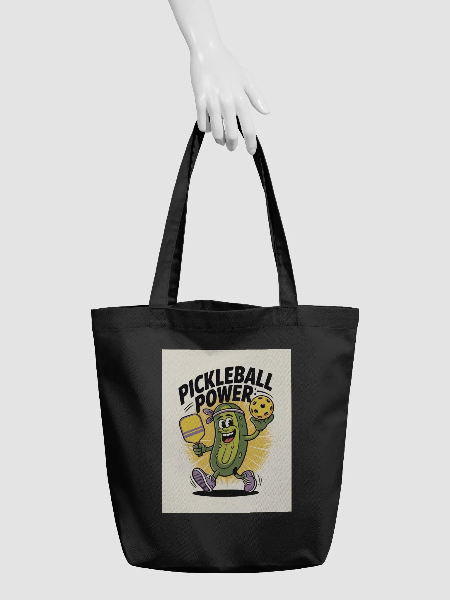 Pickleball Power Tote Bag – Fun Pickleball Gift for Players product image (5)