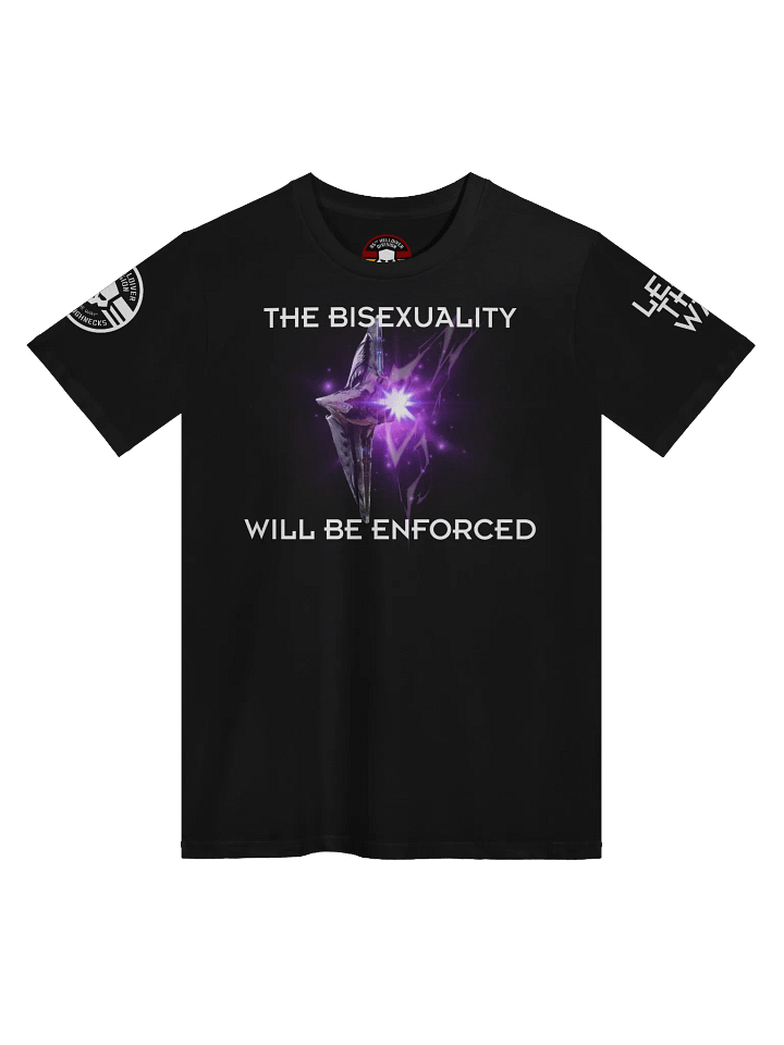 Illuminate Watcher Tee — “The Bisexuality Will Be Enforced” product image (1)