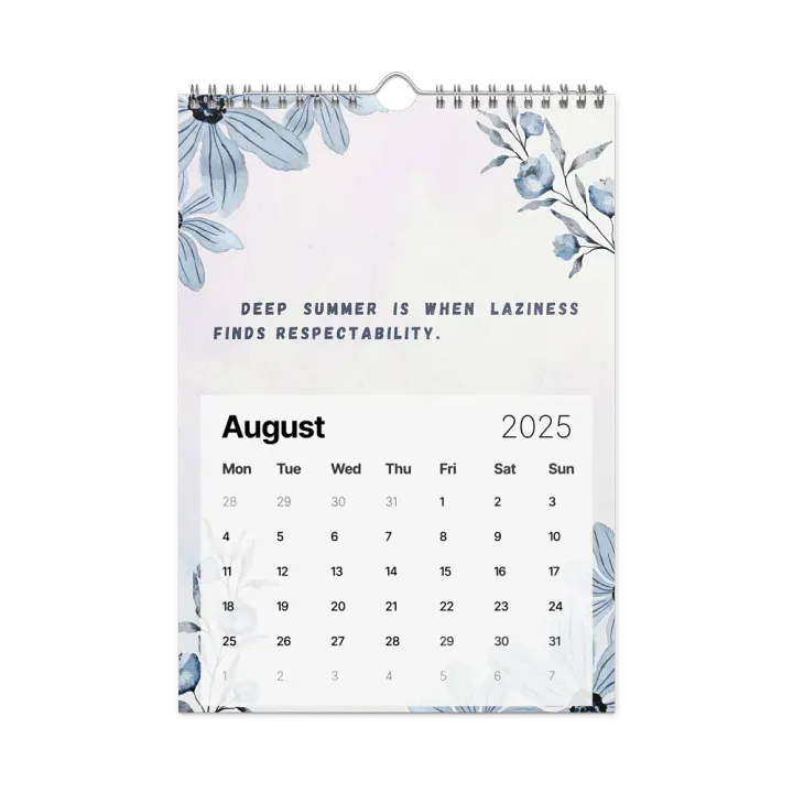 FLORAL INSPIRATIONAL QUOTES WALL CALENDAR 2025 product image (2)