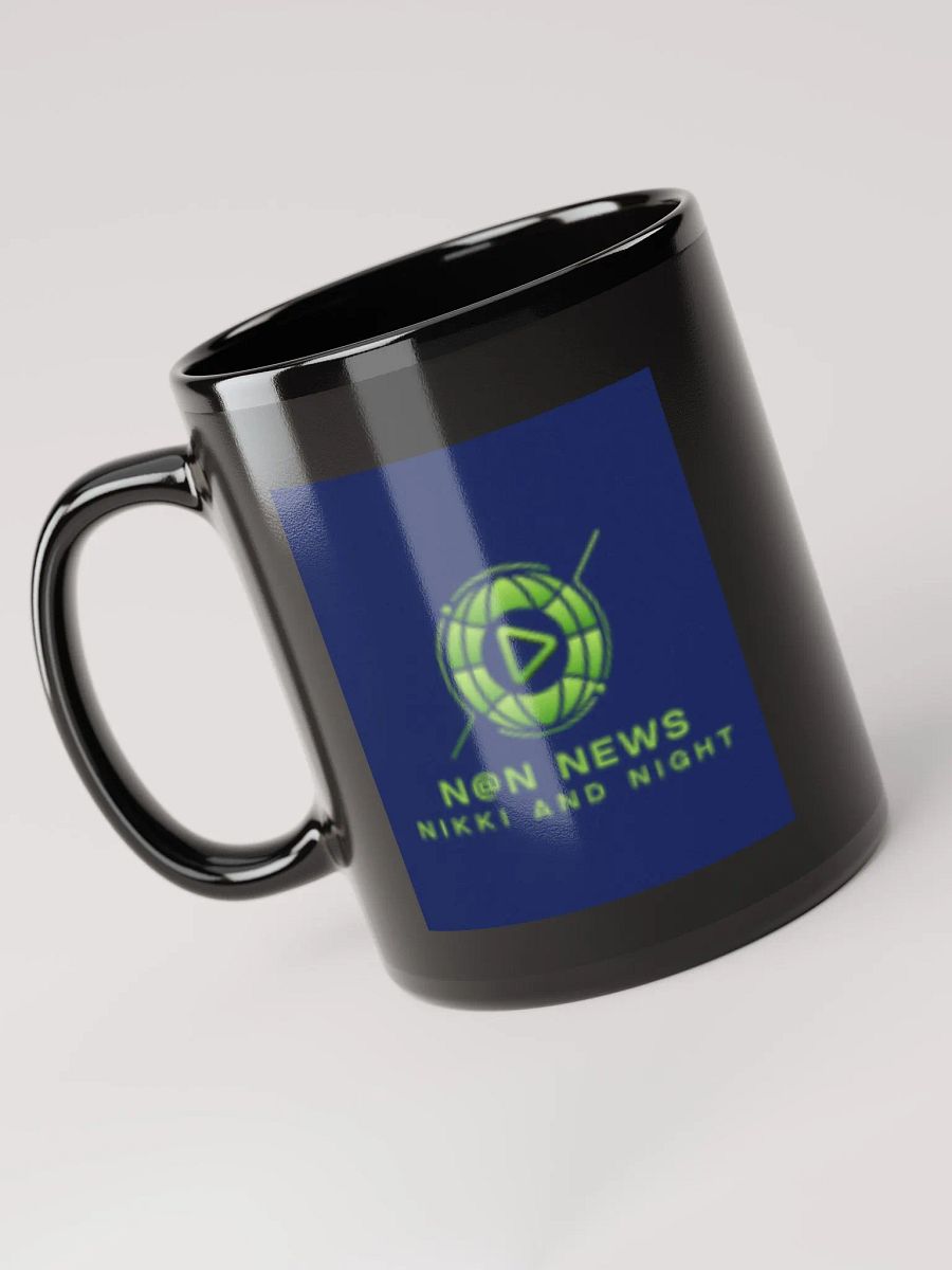 N@N NEWS Logo Black Glossy Mug product image (6)