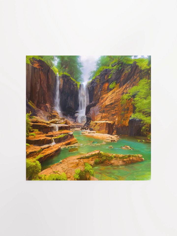 Tranquil Cascades Matte Poster product image (2)