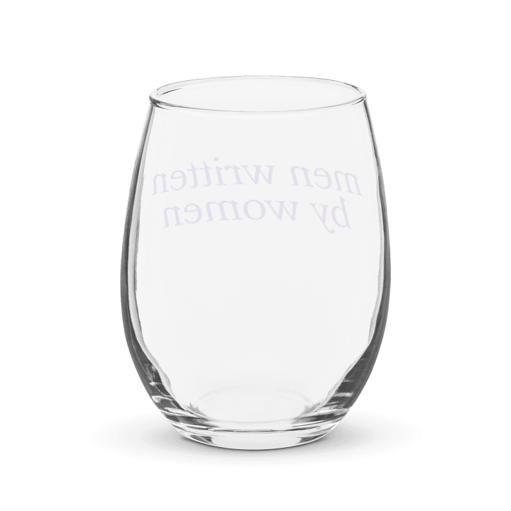 Men Written By Women Stemless Wine Glass product image (2)