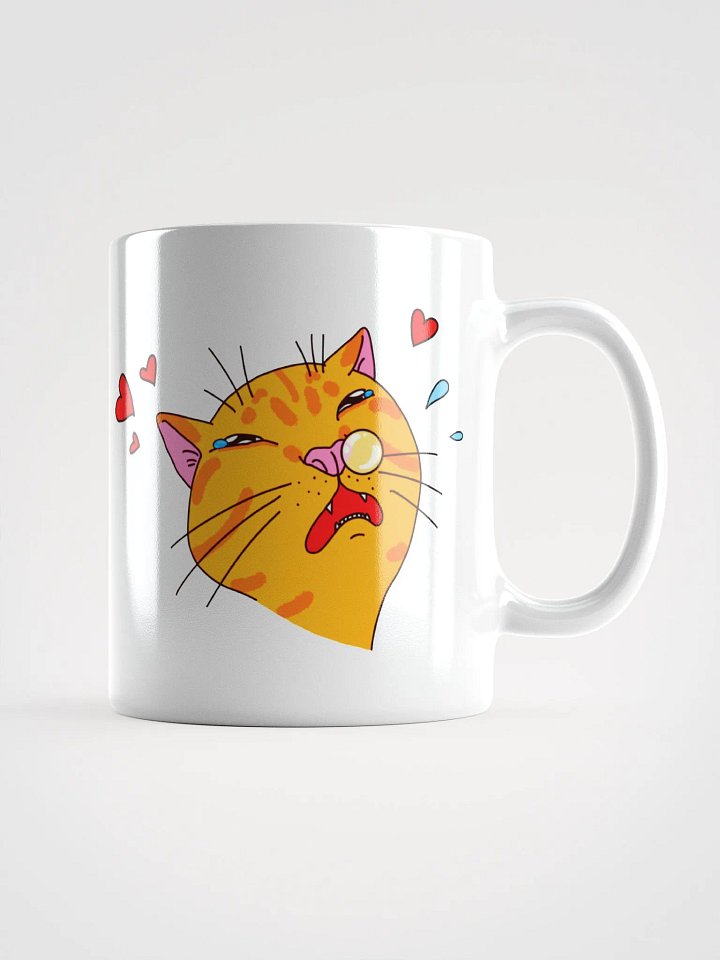 Achoo on You Orange Cat Mug Glossy White product image (1)