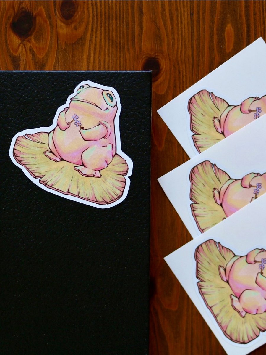 FLOWER TOAD STICKER product image (3)