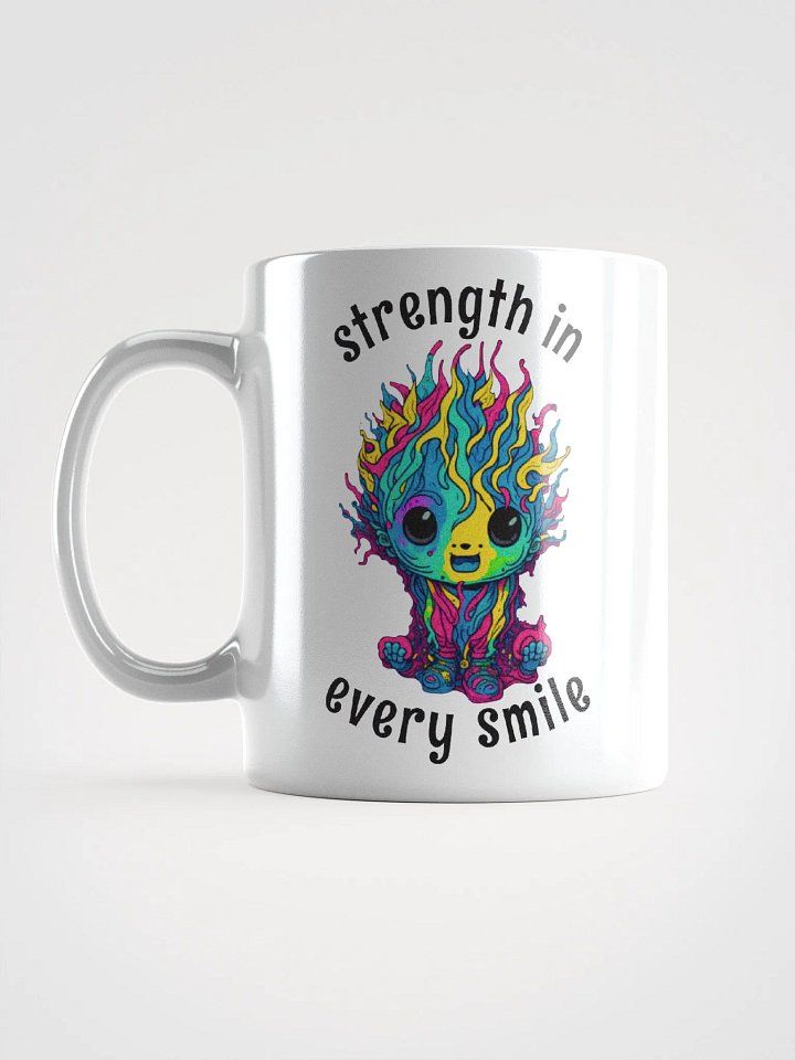 Quirky Misfits Graphic | White Coffee Mug | Strength In Every Smile product image (1)