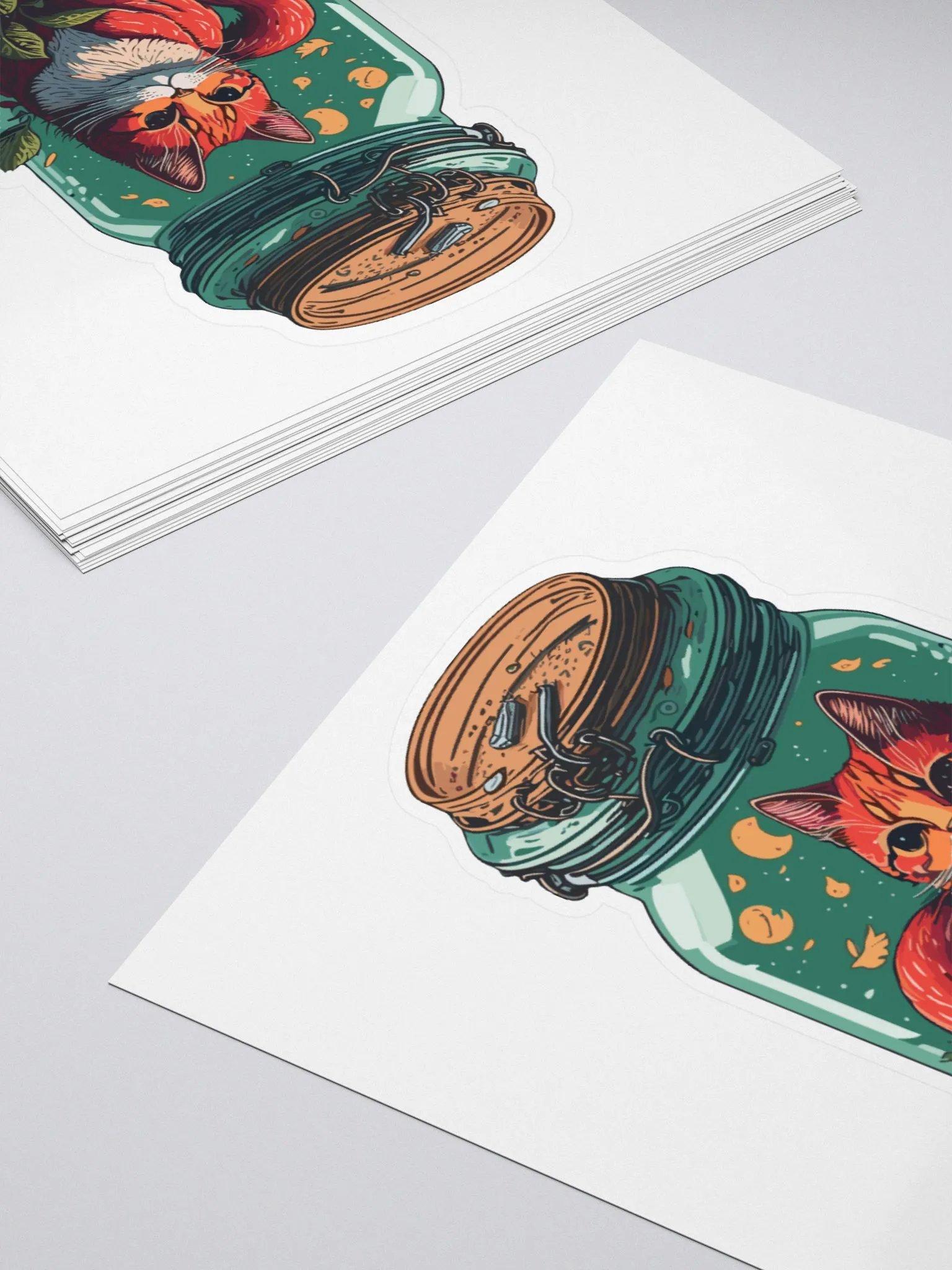Mystical Cat in a Jar Sticker product image (4)