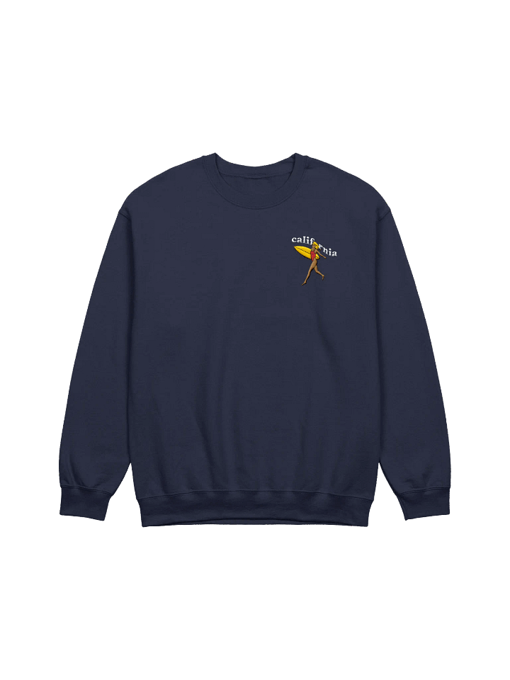 California Surfer Girl Left Side Embroidery Crewneck product image (2)