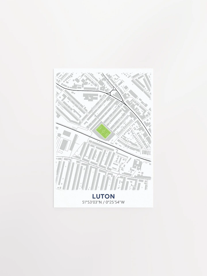 Luton Stadium Map Design Poster product image (1)