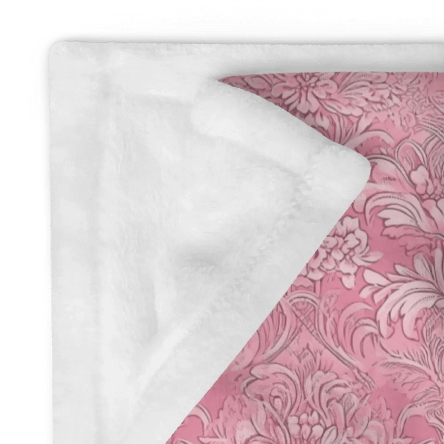 Pink Damask Blanket product image (12)