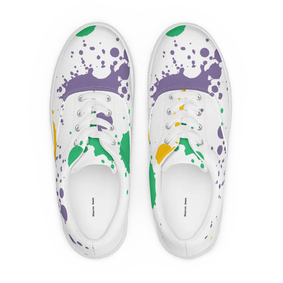 Splatter Fusion Lace-Up Canvas Shoes product image (12)