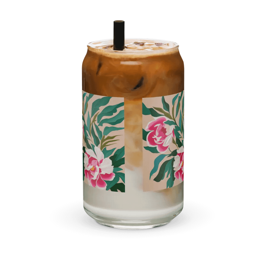 Peonies Can-Shaped Glass product image (11)