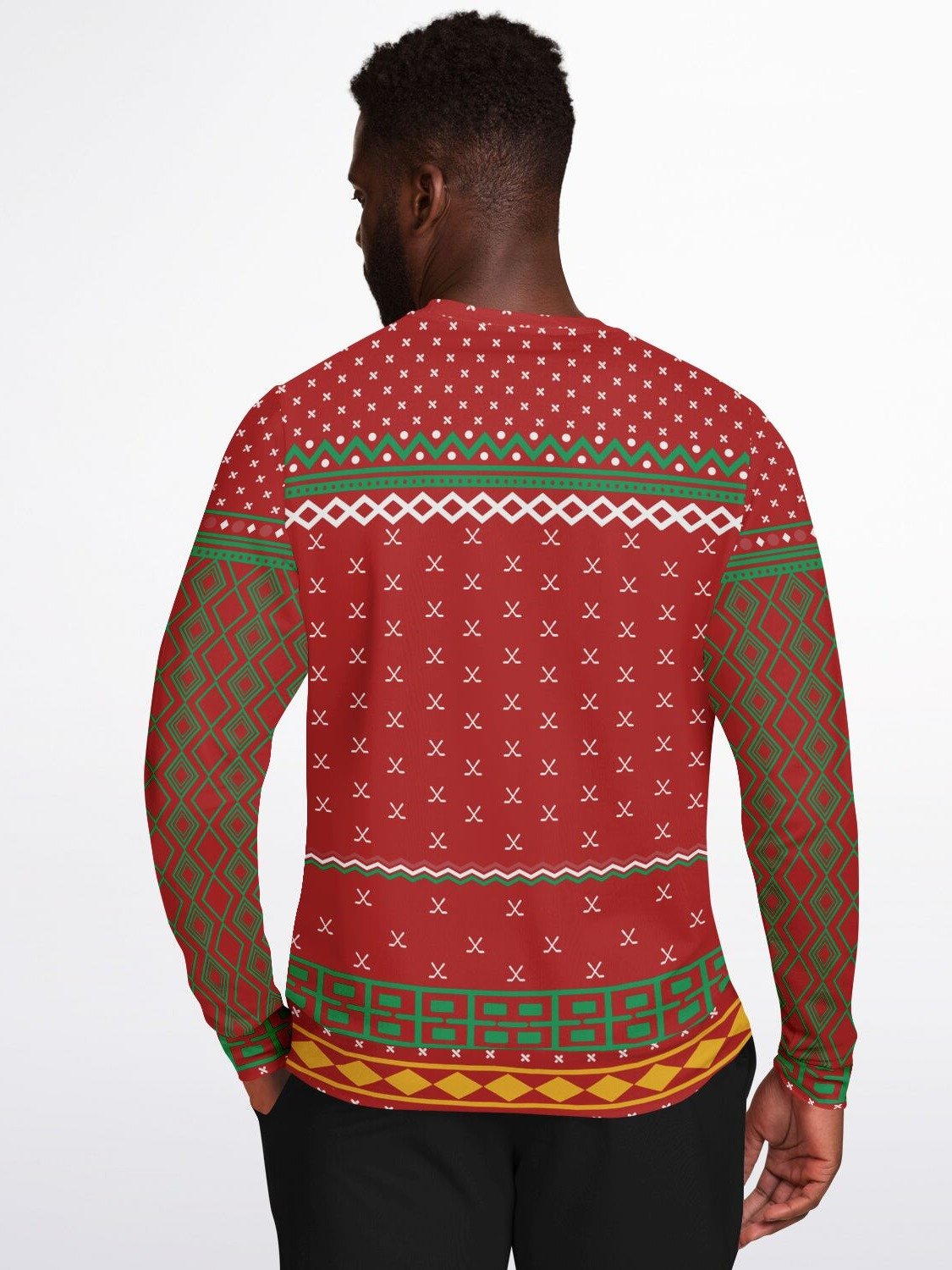 "Happy Hockeydays" Ugly Christmas Sweater | Funny Hockey Holiday Sweatshirt | Hockey Fan Winter Outfit product image (6)