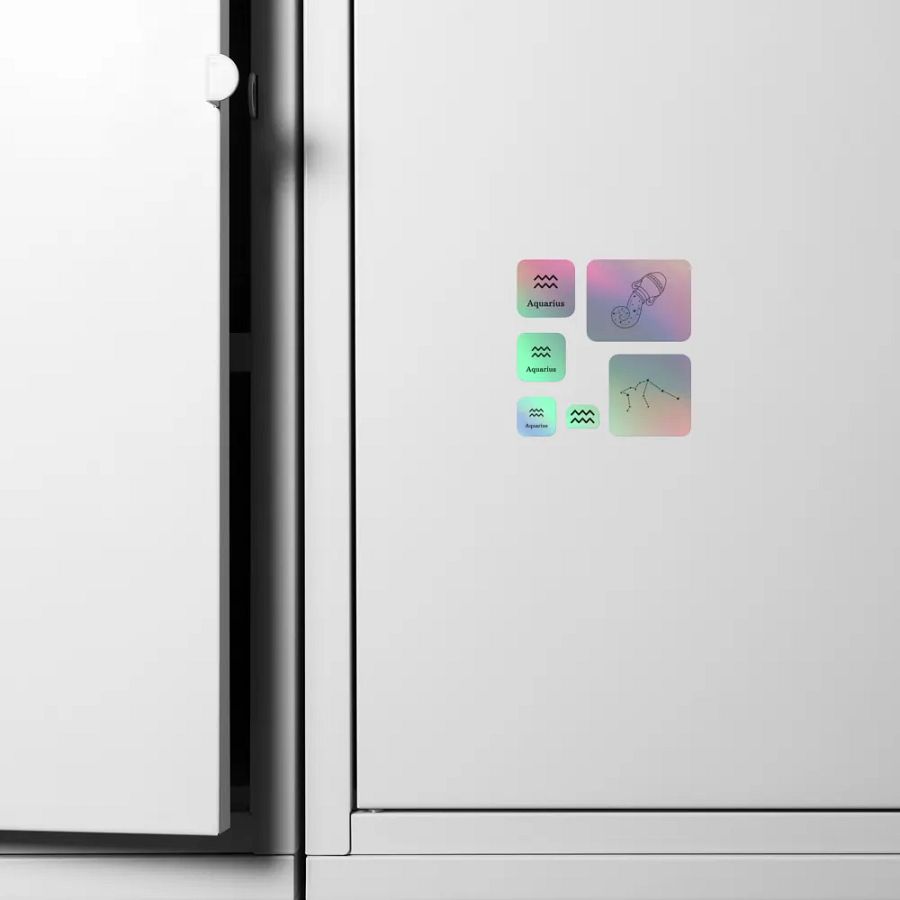 Zodiac Aquarius - Holographic Sticker Set product image (5)