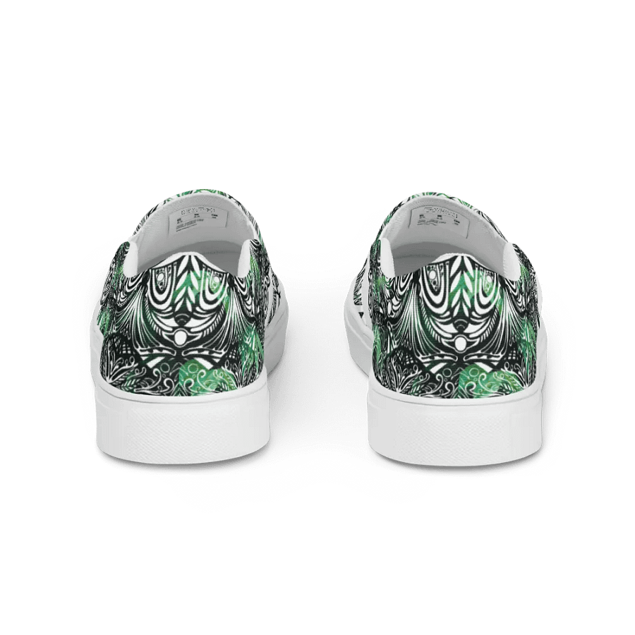 Verdant Oasis Men's Slip-On Canvas Shoes product image (5)