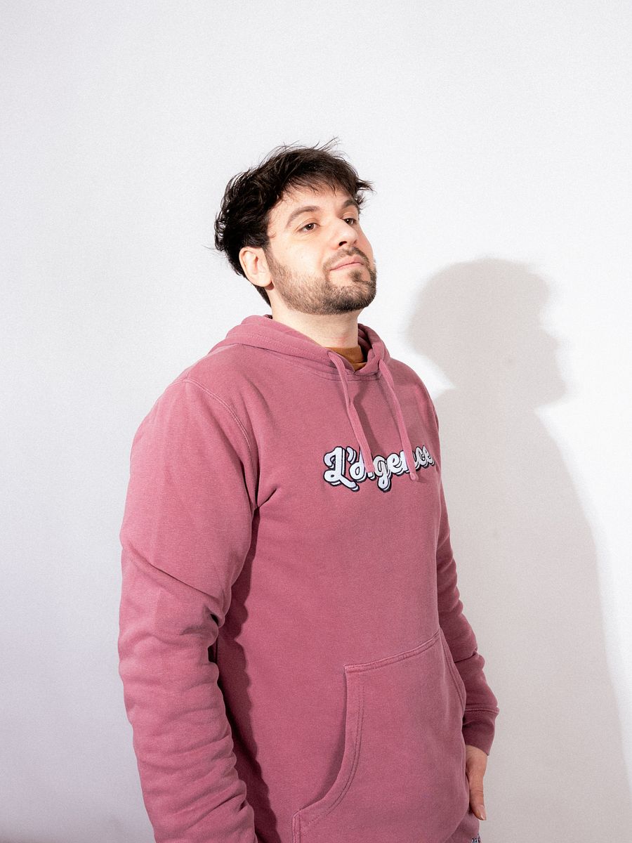 L'AGENCE EMBROIDERED HOODIE MAROON product image (3)