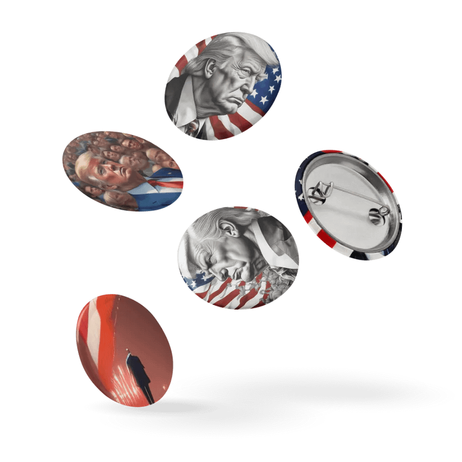 Patriotic Portrait Pin Set 3 product image (9)