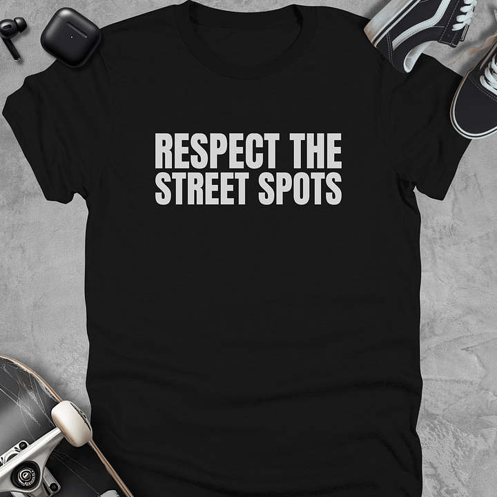 Respect the street spots, Skateboarding t-shirt, Unisex product image (1)