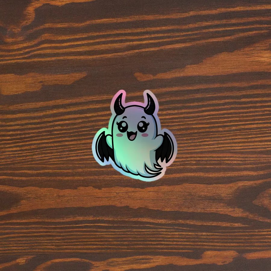 Adorable Ghost Holographic Sticker Sheet product image (5)
