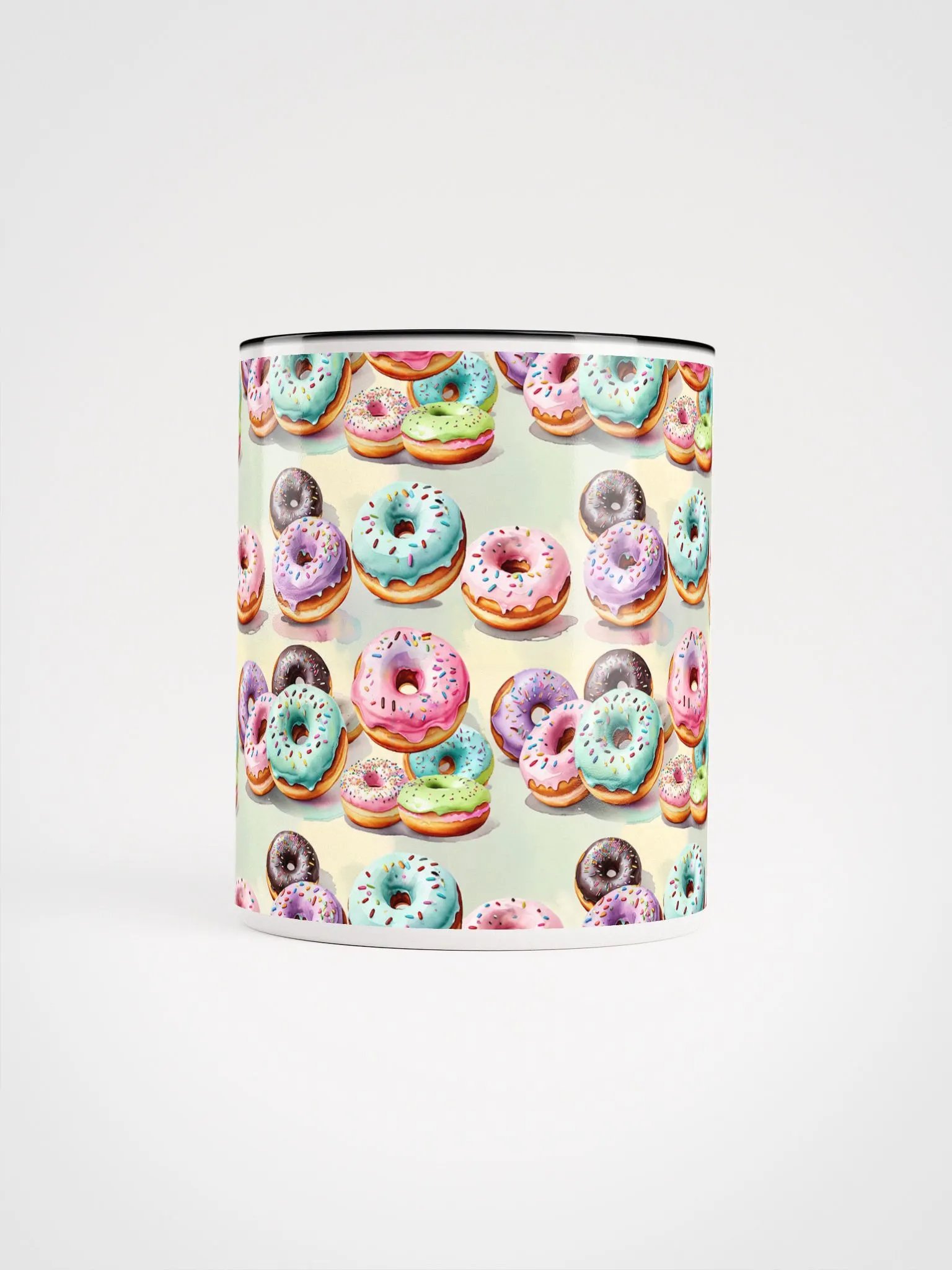 Coffee Mug with Color Inside - Pastel Sprinkle Donuts product image (4)
