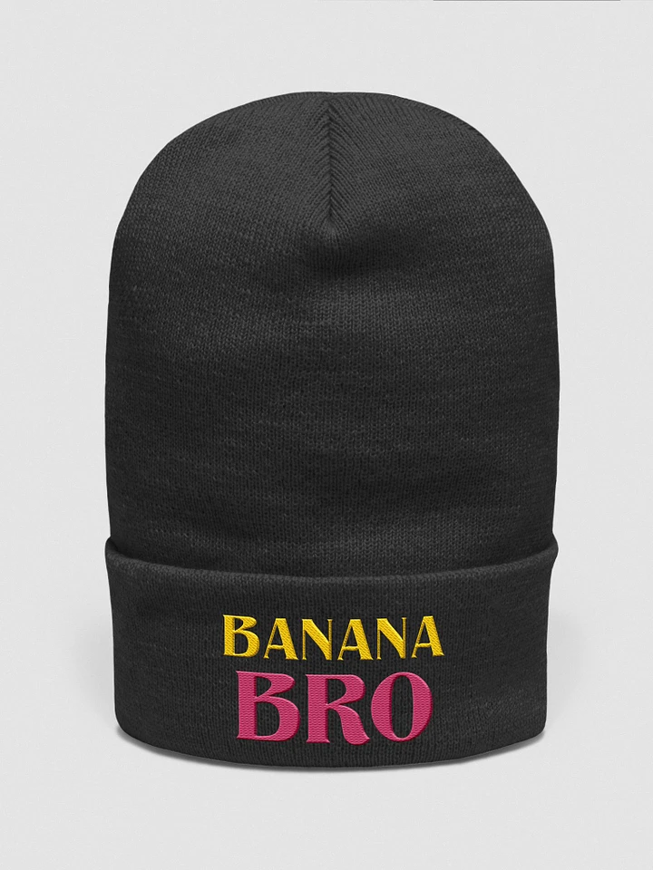Banana Bro embroidered beanie product image (1)