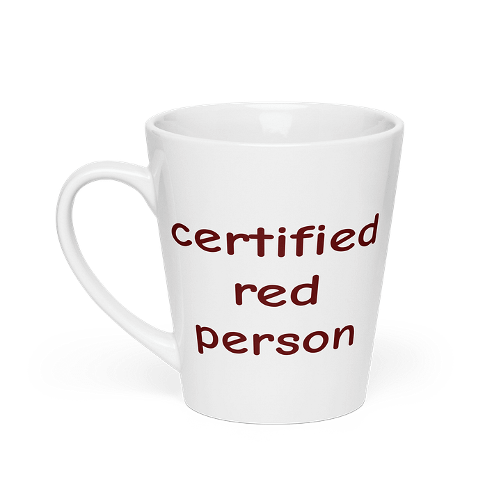 Certified Red Person Latte Mug 12oz product image (1)