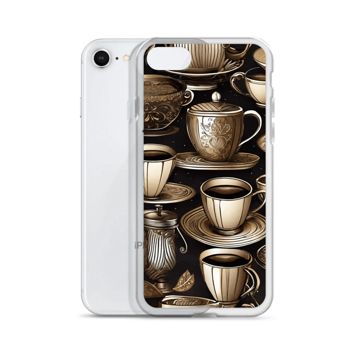 Vintage Elegance Tea and Coffee Cup Collection iPhone Case product image (51)