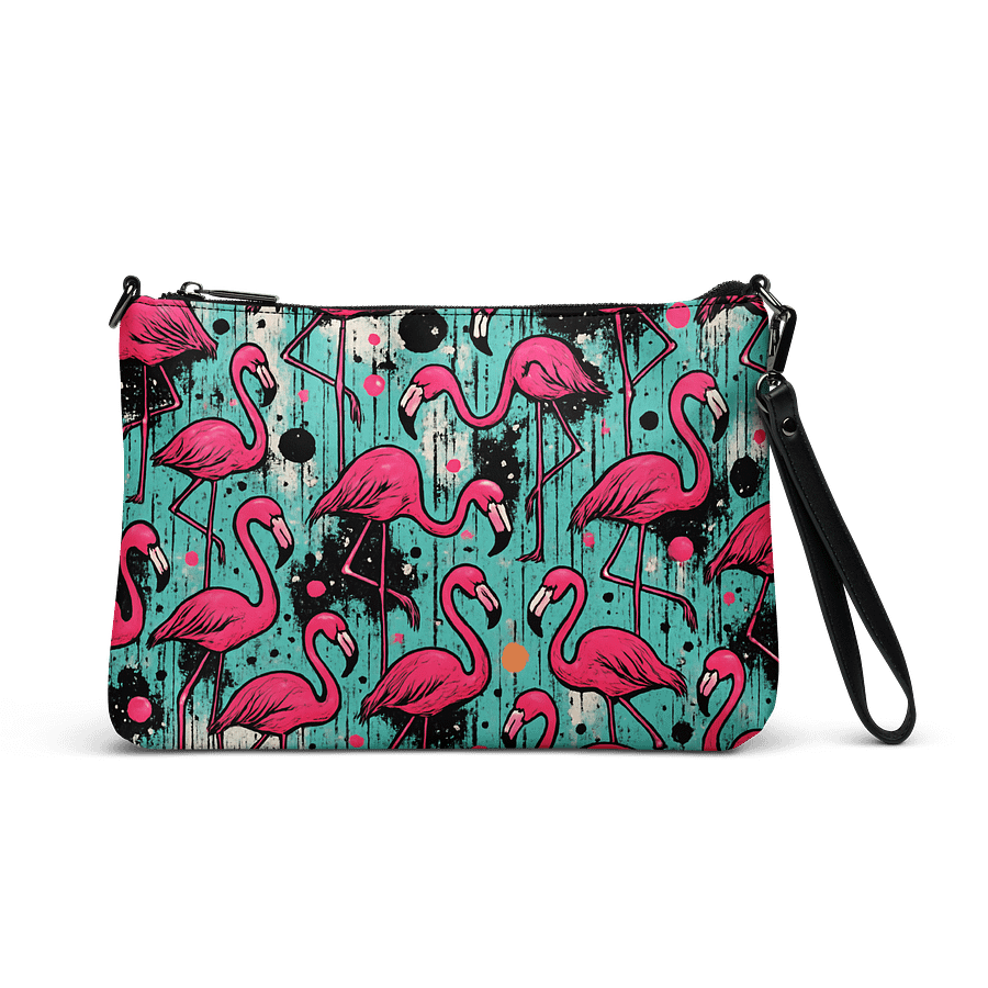 Flamingos Paint Neon Graffiti Pop Art - Crossbody Bag product image (1)
