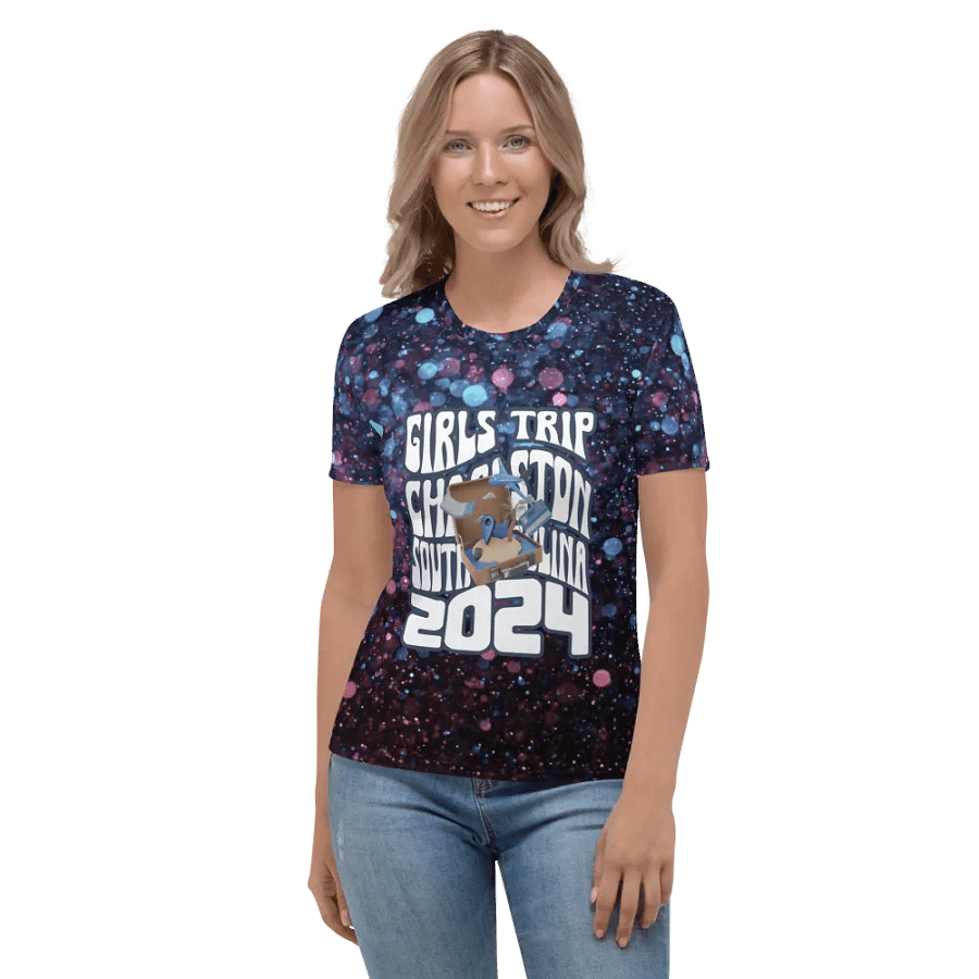 Girls Trip Charleston Sc 2024 All Over Print T-shirt product image (2)
