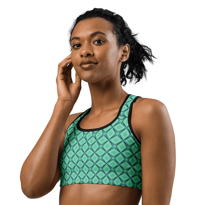 Geometric Illusion Sports Bra product image (2)