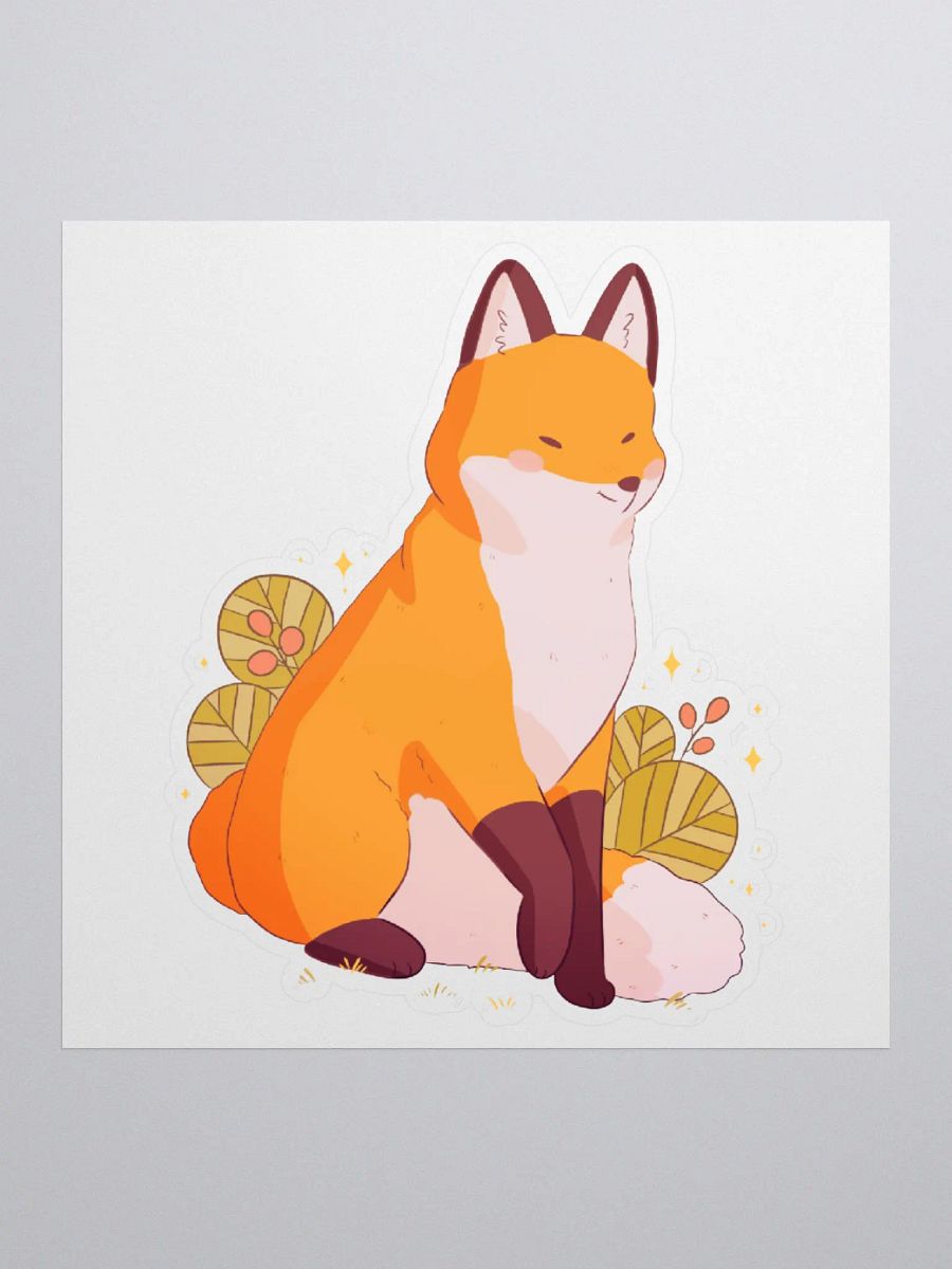Red Fox Vinyl Sticker product image (3)