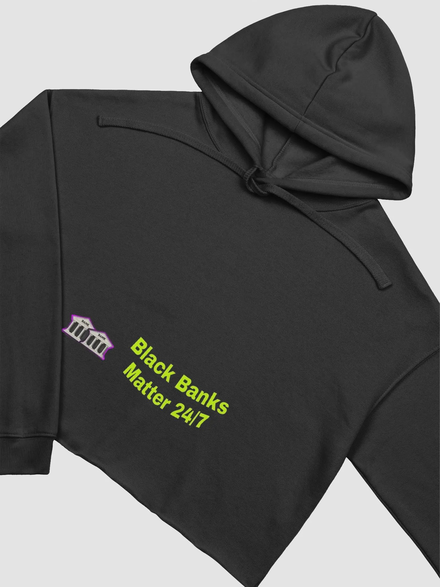 Pixelated Banks Crop Hoodie product image (3)