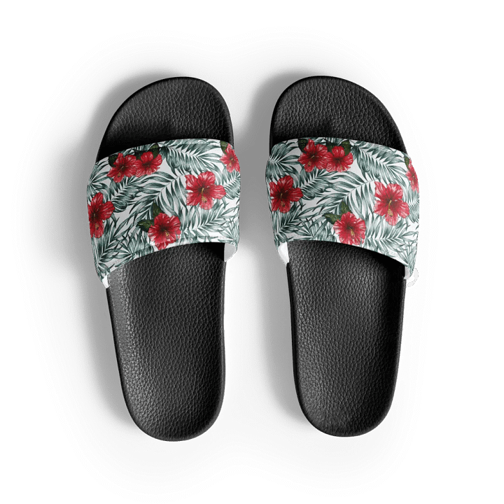 Hibiscus Leaf Design | Women's Slides product image (1)