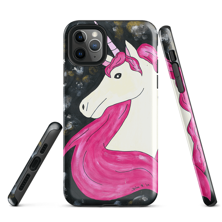 Unicorn (art by Dina R.) acrylic painting picture - Tough Case for iPhone product image (3)