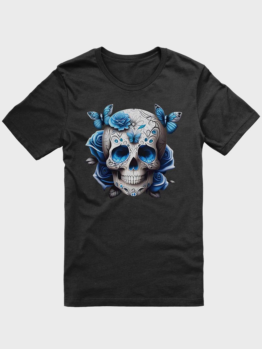 Skull Flower Blue T-shirt product image (2)