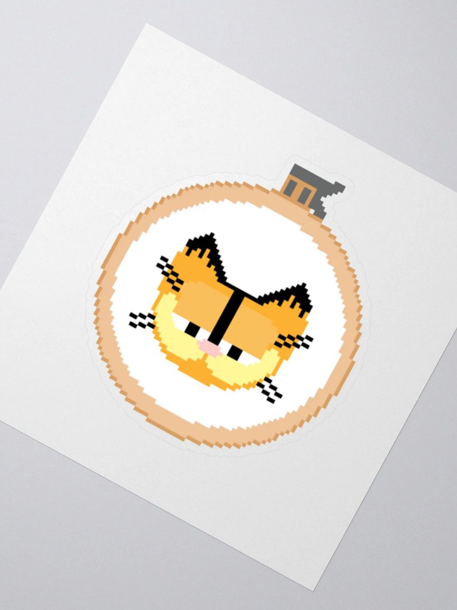 Garfield cross stitch sticker product image (2)