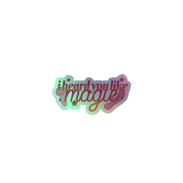 Wand & Rabbit - Holo Sticker product image (1)