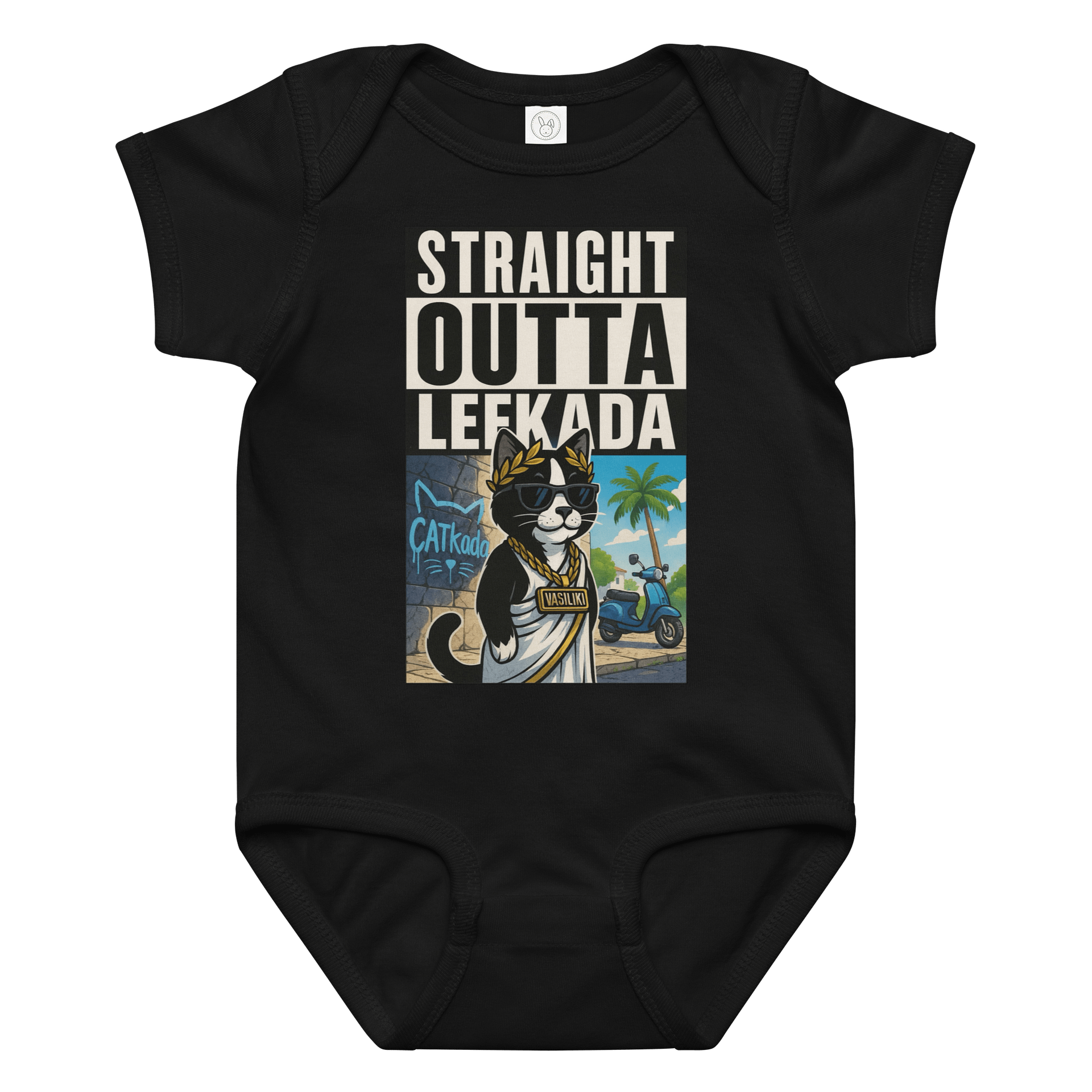 STRAIGHT OUTTA LEFKADA BABY BODYSUIT product image (1)