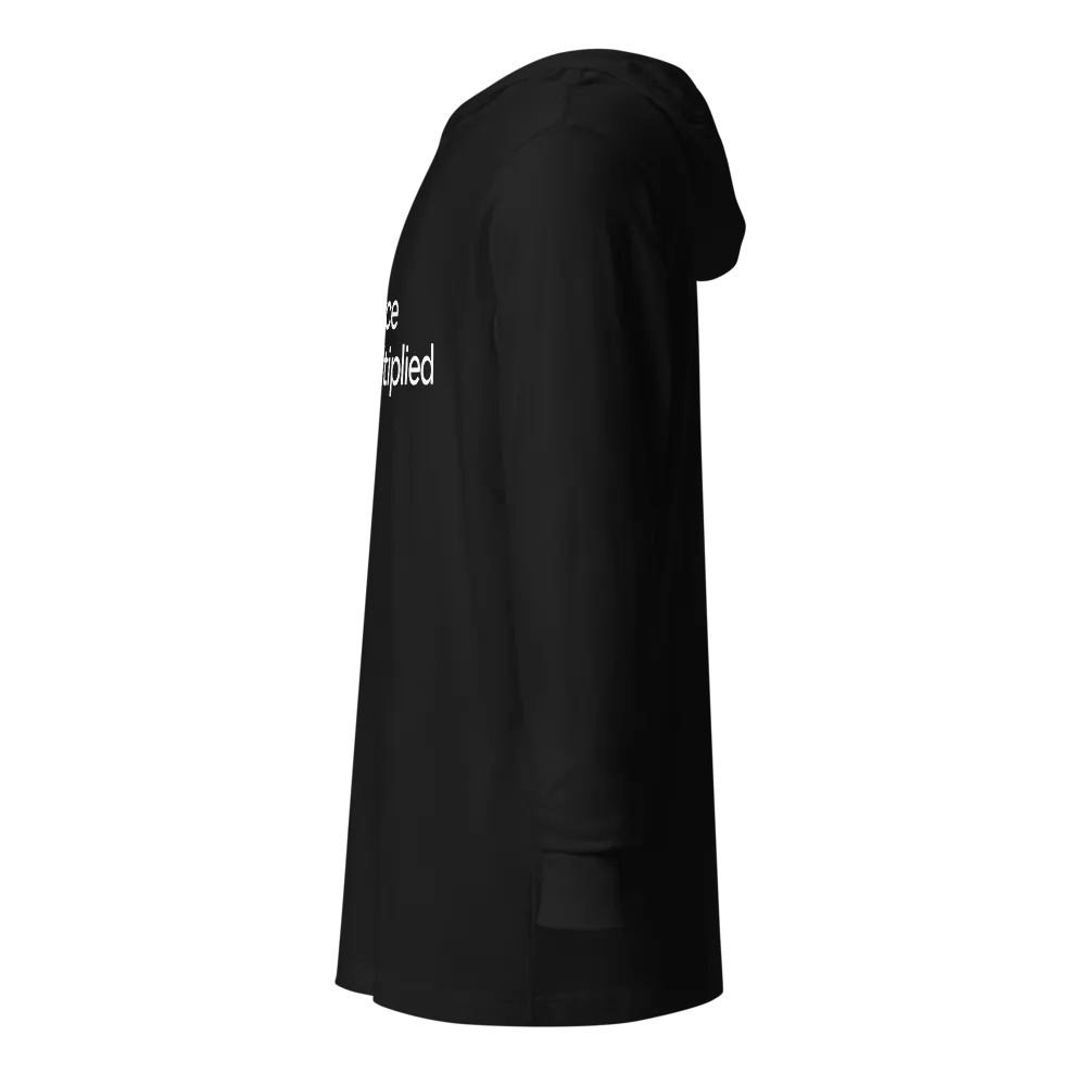 RO Bella + Canvas Waterfall Long Sleeve Hooded Tee product image (4)