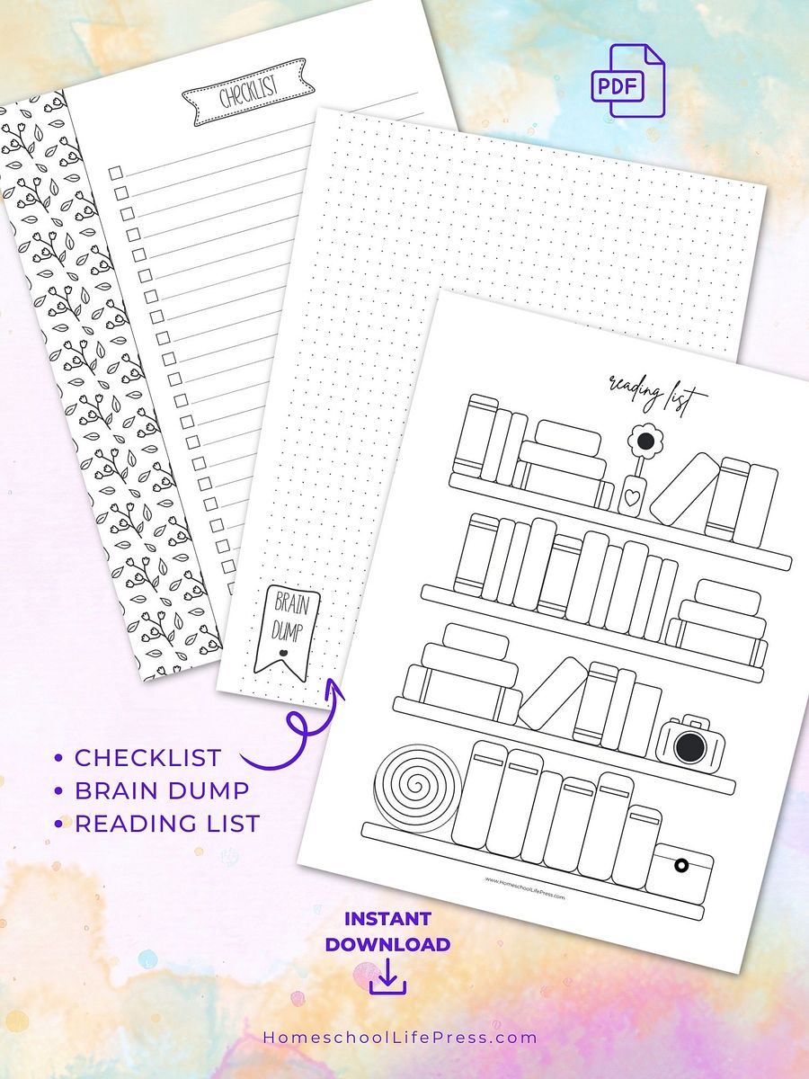 Homeschool Student Planner For Girls Undated product image (4)