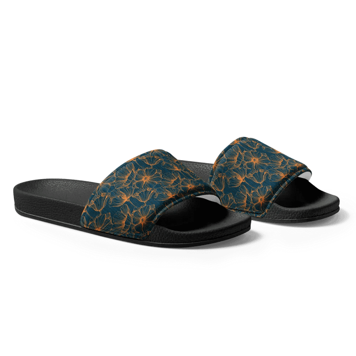 Dark Romantic Floral | Men's Slides product image (2)