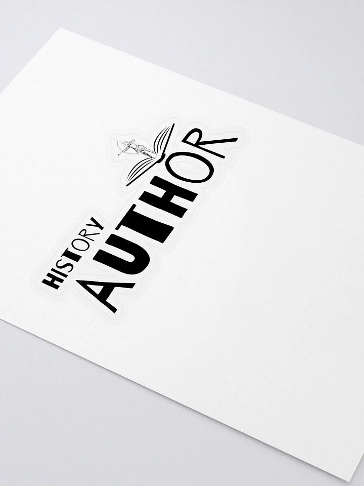 History Author Sticker featuring a medieval archer motif product image (2)