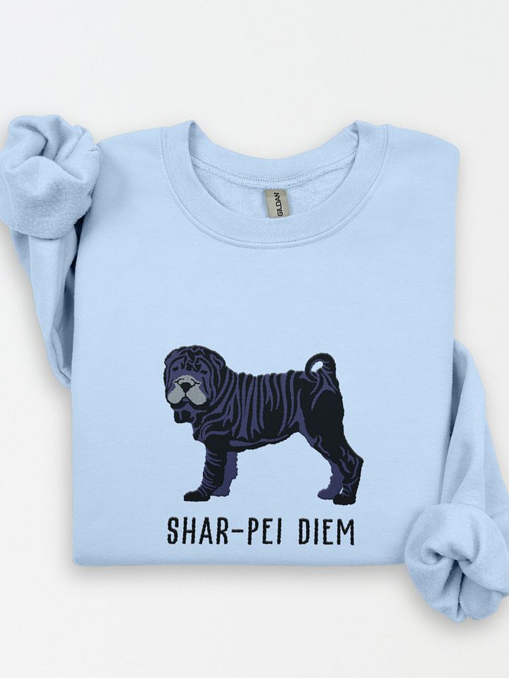 Shar-Pei Diem Sweatshirt (Embroidered) of a Chinese Shar-Pei(Black) product image (1)