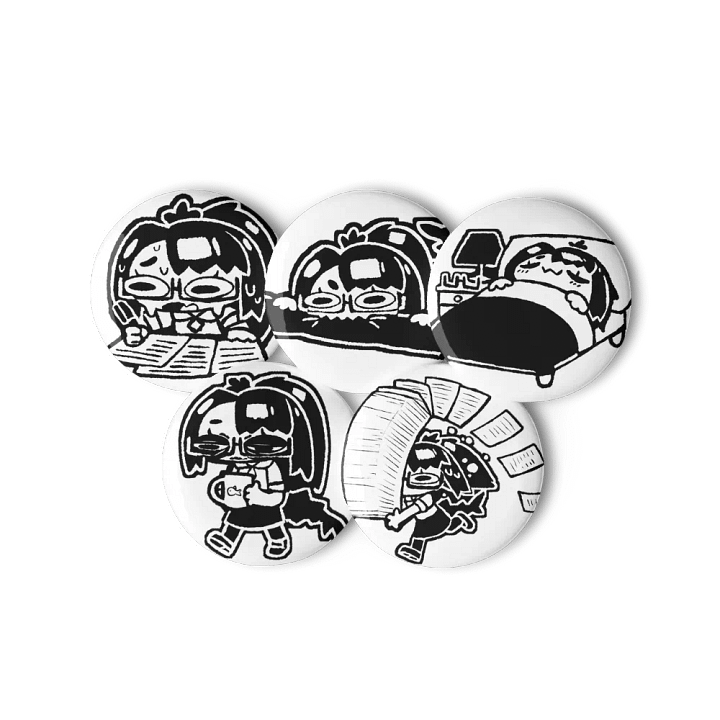 5x Struggle Button Pins (L) product image (1)