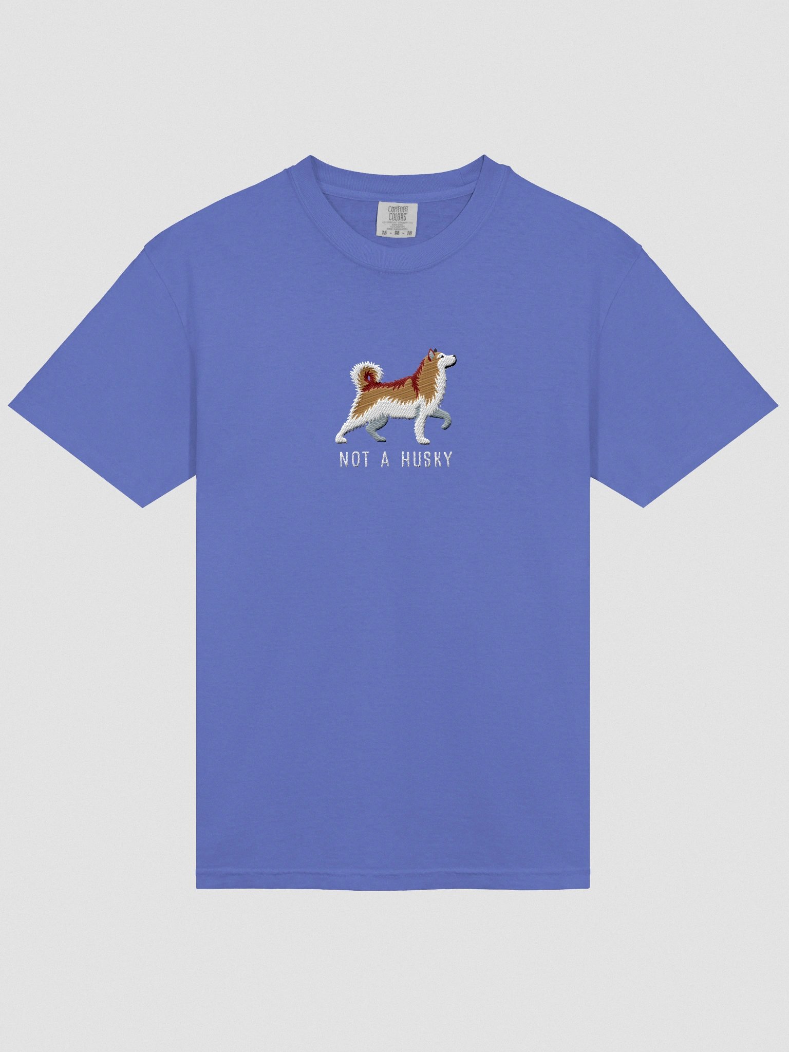Not a Husky T-Shirt(Embroidered) of an Alaskan Malamute(Brown & White) product image (6)
