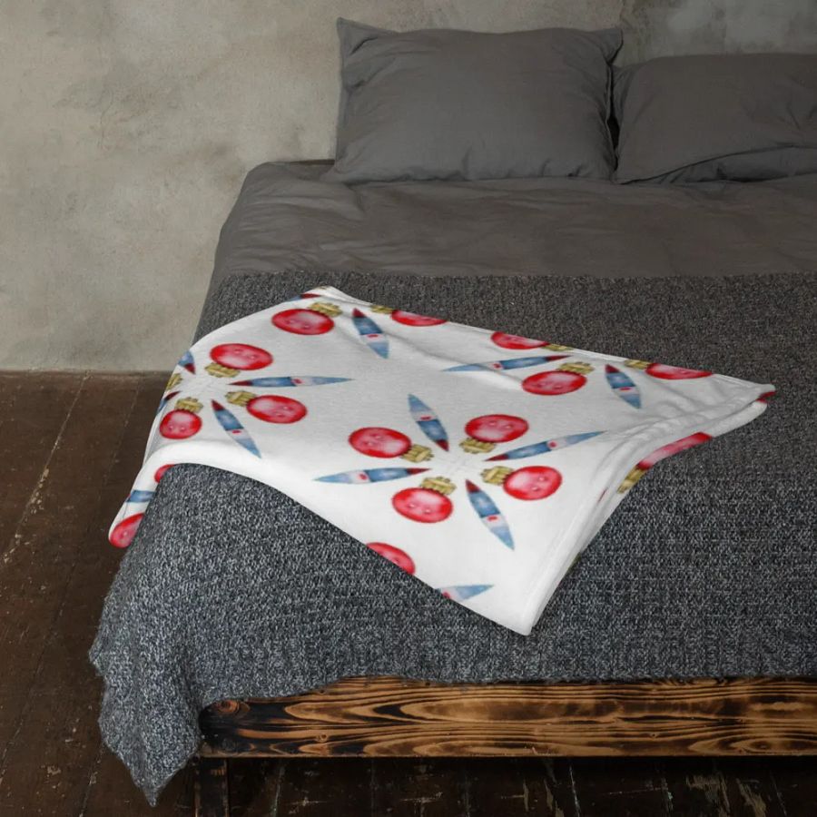 Festive Bauble Throw Blanket product image (12)