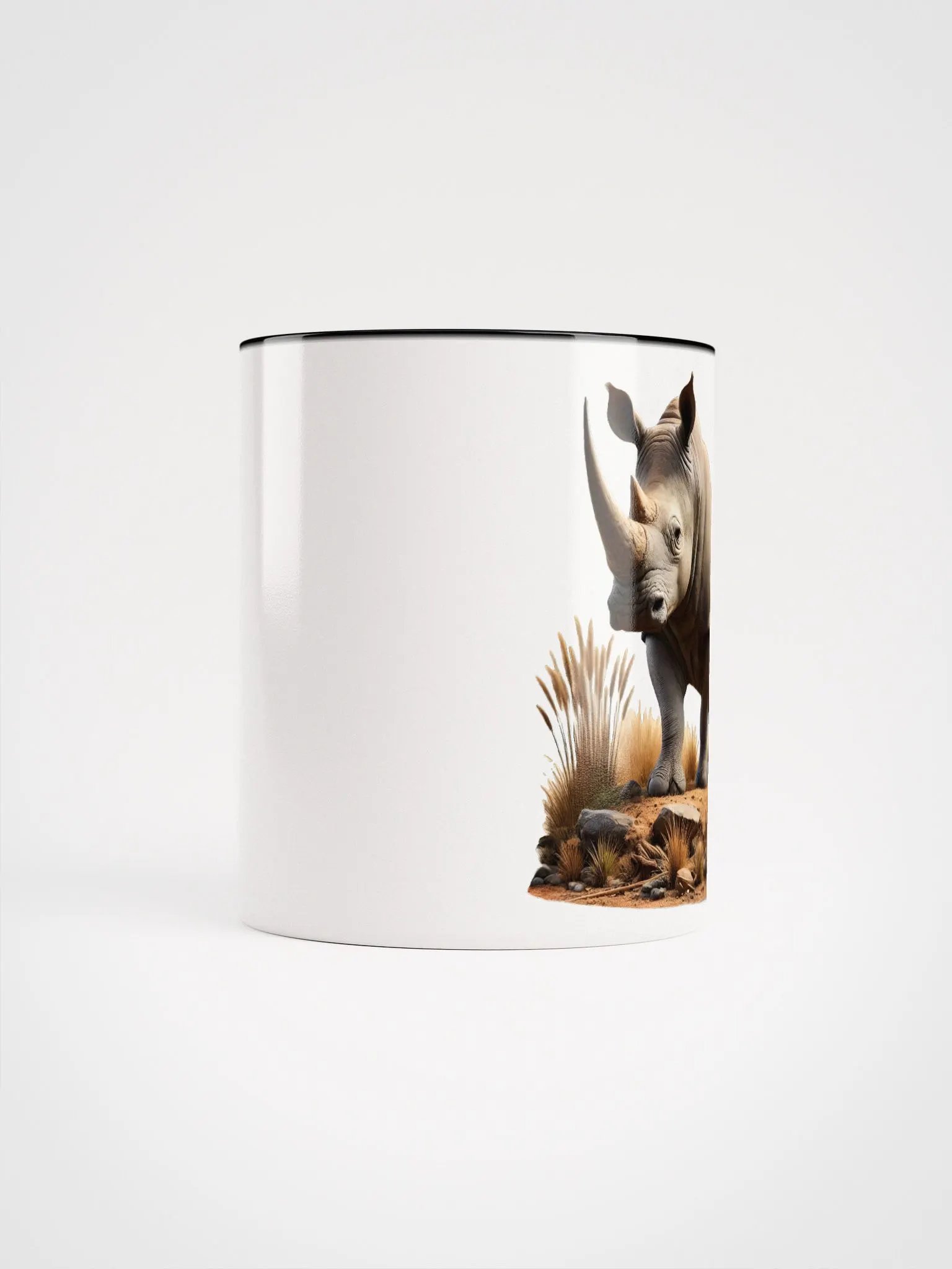 Savanna Rhino Ceramic Mug. product image (4)