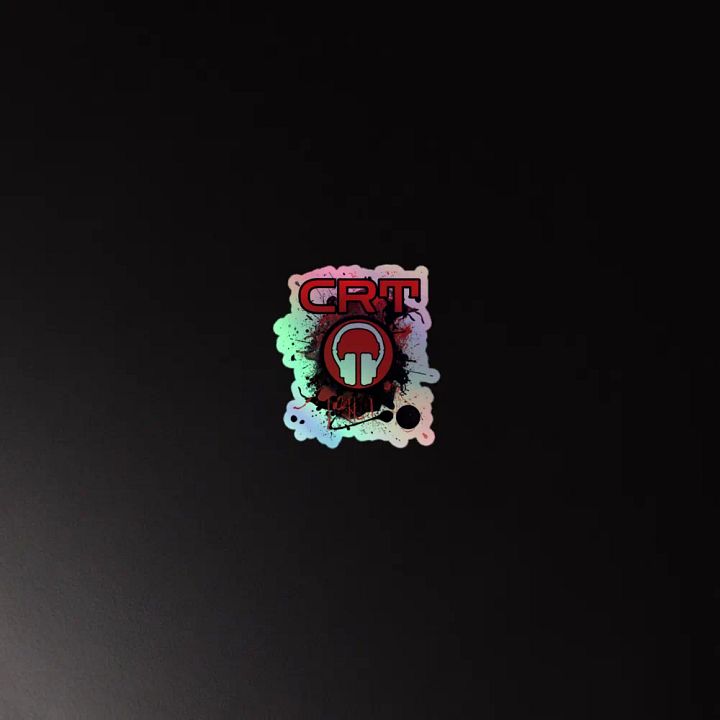 CRT Paint Splatter Holographic Sticker product image (2)