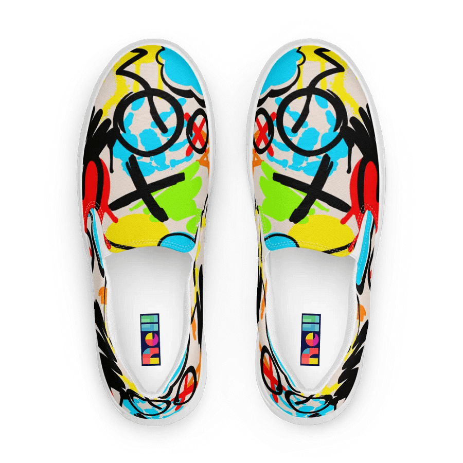 Whimsical Heart Cloud Women's Slip-Ons product image (1)