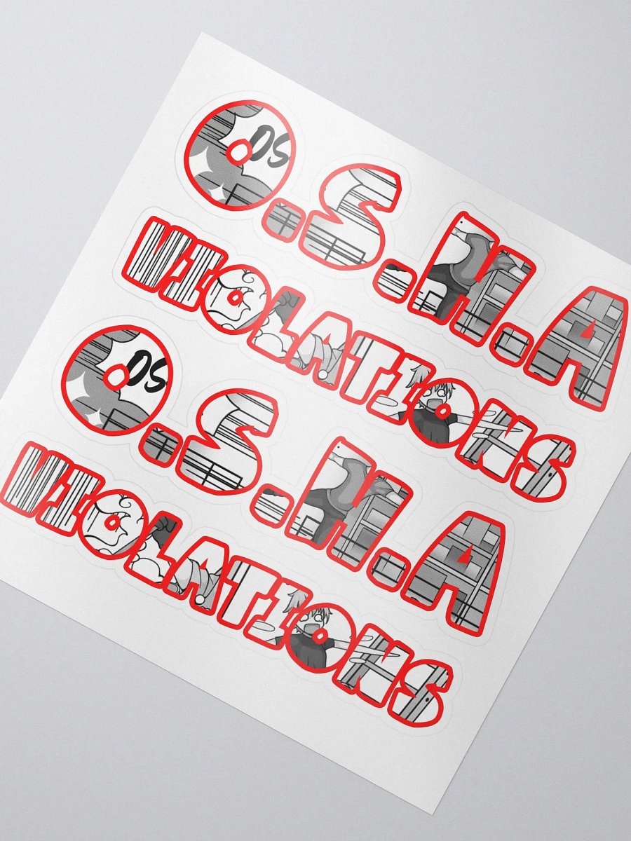 OSHA Sticker Sheet 1 product image (2)