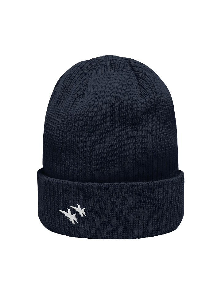 Twin Hornets Logo Beanie, Navy product image (2)